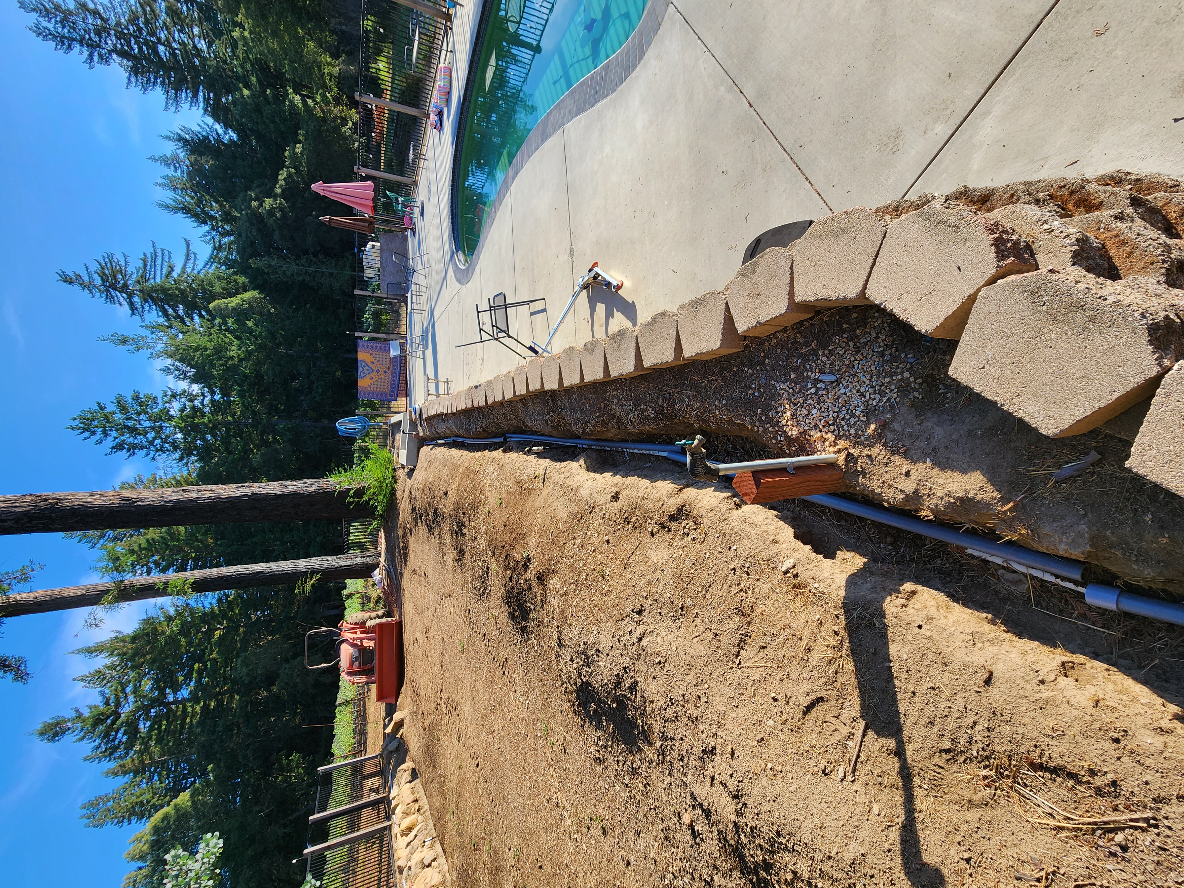 Finally Landscaping the Pool area