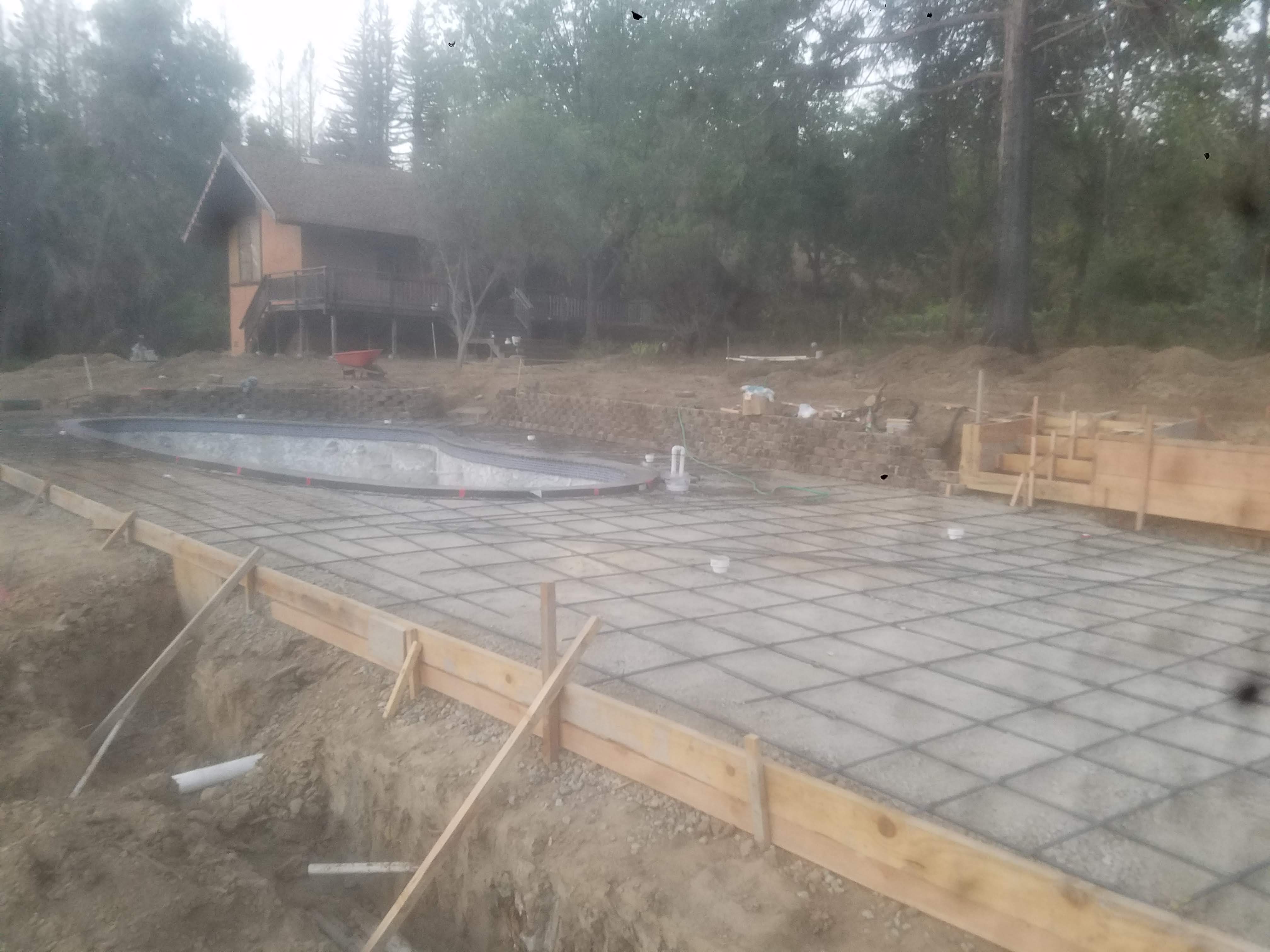 McHenry Vineyard 2021 CZU Pool Construction